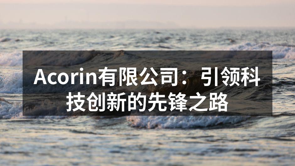 Acorin有限公司:引领科技创新的先锋之路